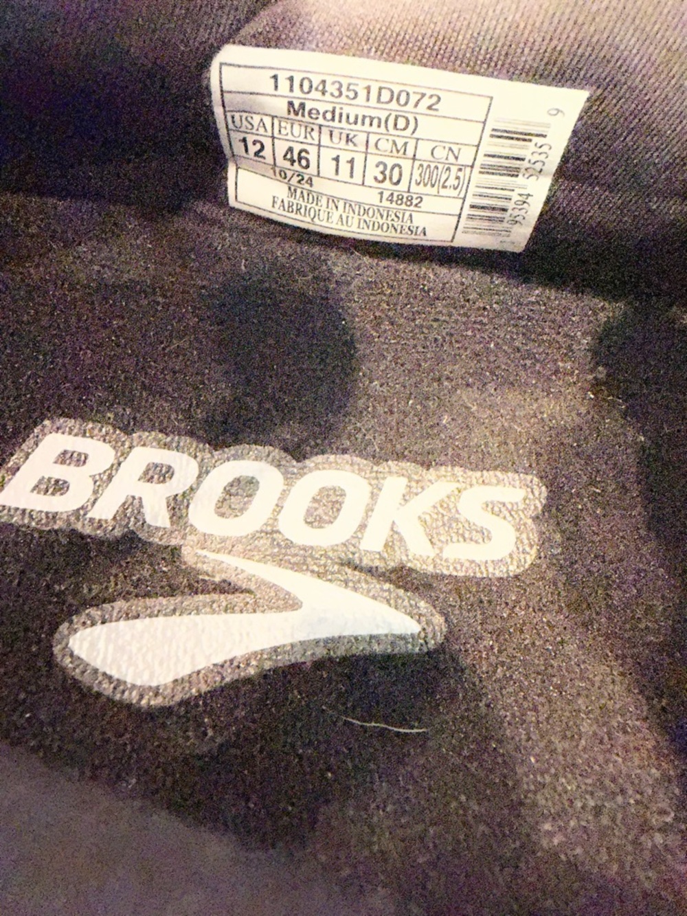 Brooks Revel 7 Mens Size 12 Black Gum Athletic Running Walking Shoes - Picture 10 of 12